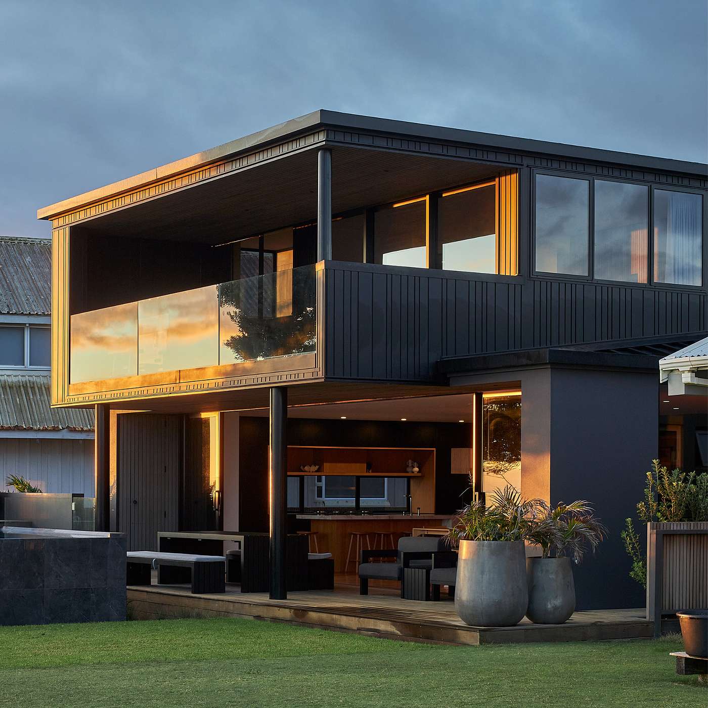 A Papamoa beachfront home embracing 'whatever the weather', with Studio Brick Architects