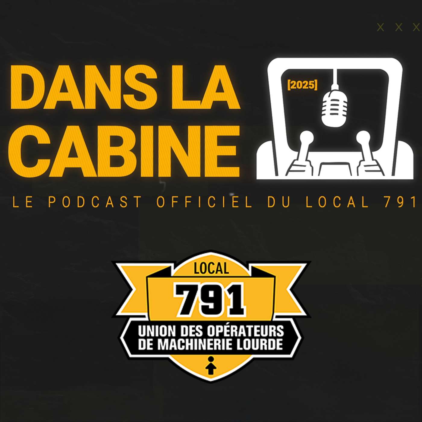 Dans la cabine.