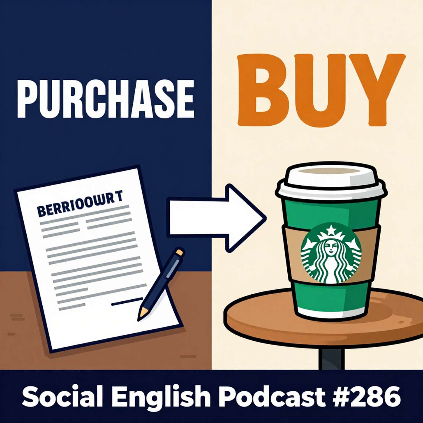 286.Purchase vs. Buy — Which One Sounds Natural? 「Purchase」vs.「Buy」：どっちが自然？ episode artwork