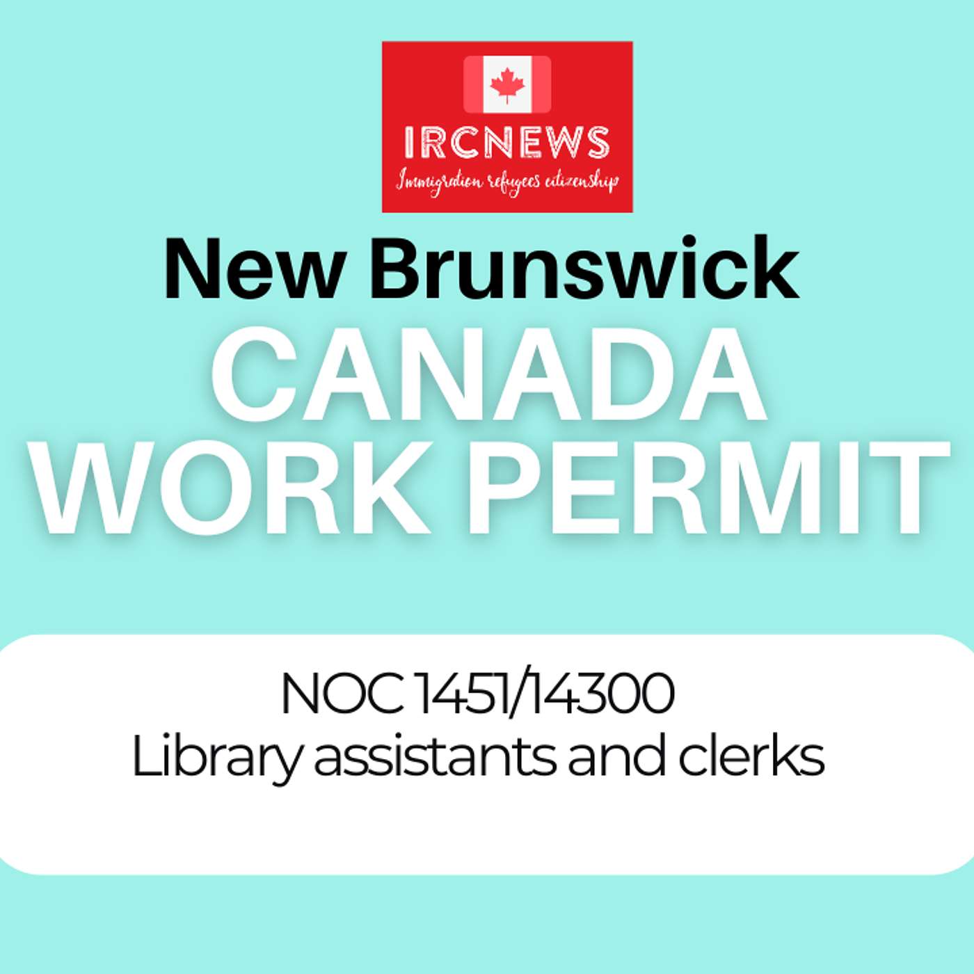 Canada Immigration New Brunswick NOC 1451/14300 Library assistants and clerks Work Permits episode artwork