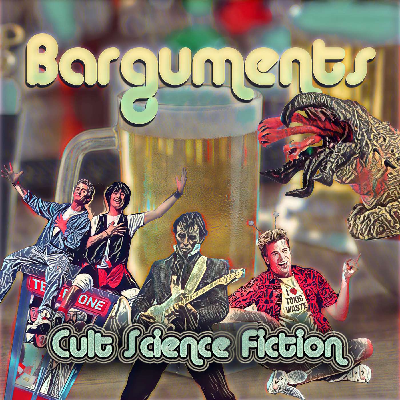 Barguments: Bill & Ted v. Buckaroo Banzai v. Tremors v. Real Genius episode artwork