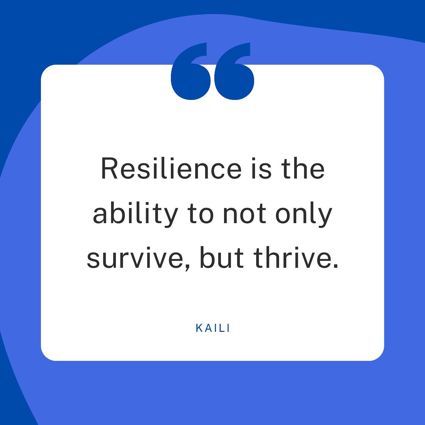 Define Resilience