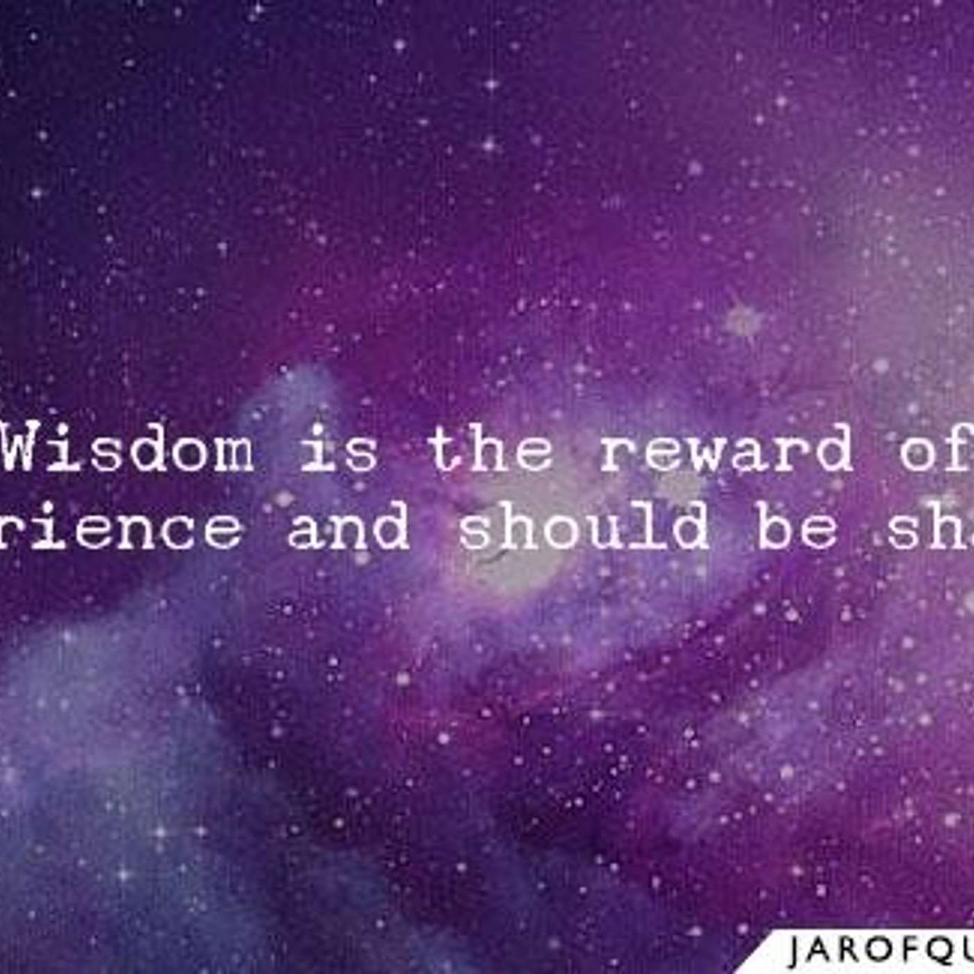 Sharing experience for wisdom.