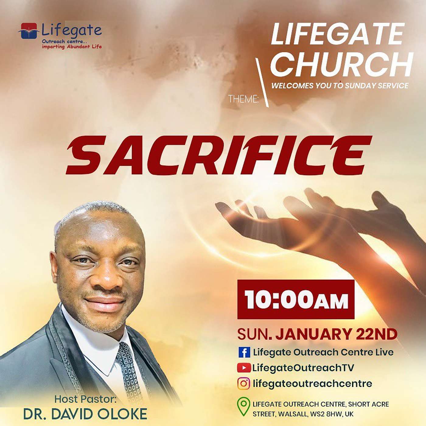 Sacrifice - Lifegate Church - 22.1.23 episode artwork