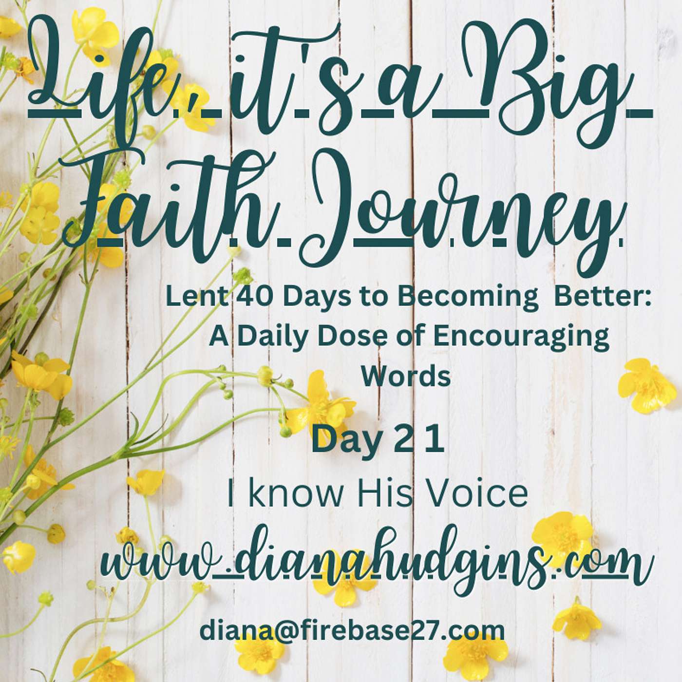 Life, it\'s a Big Faith Journey