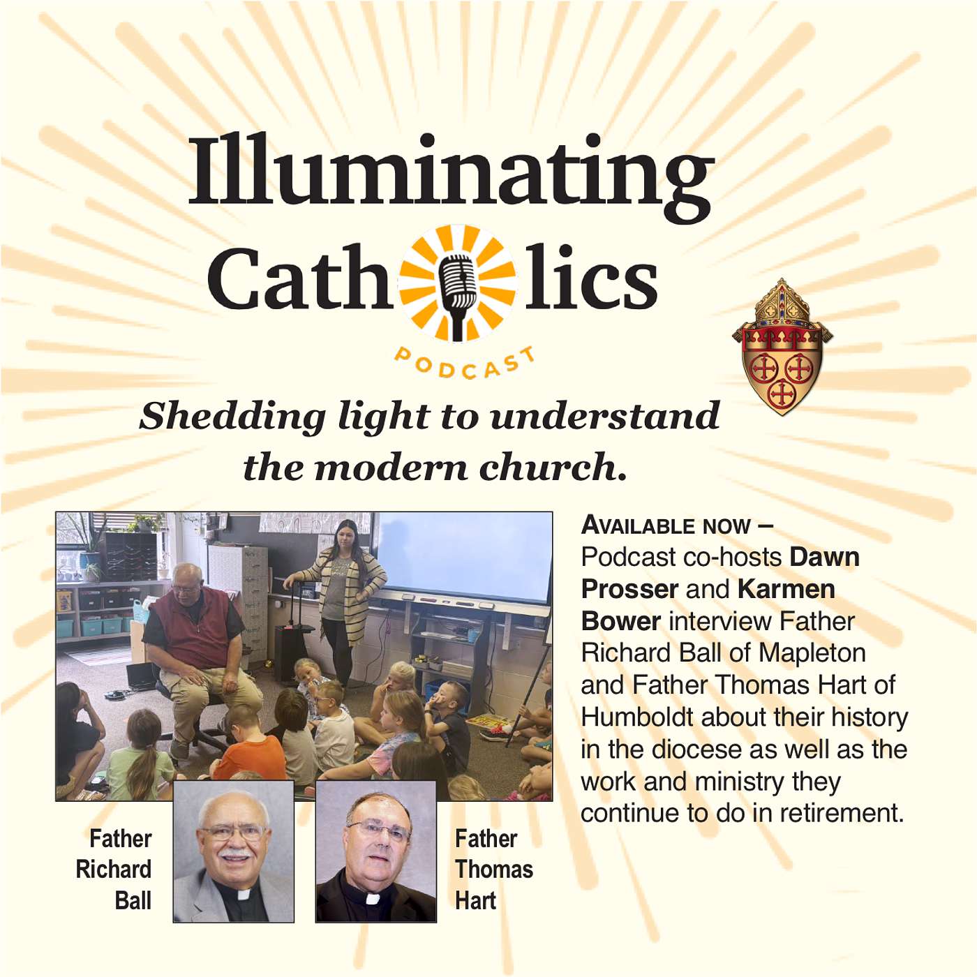 Conversation with retired priests Father Ball and Father Hart