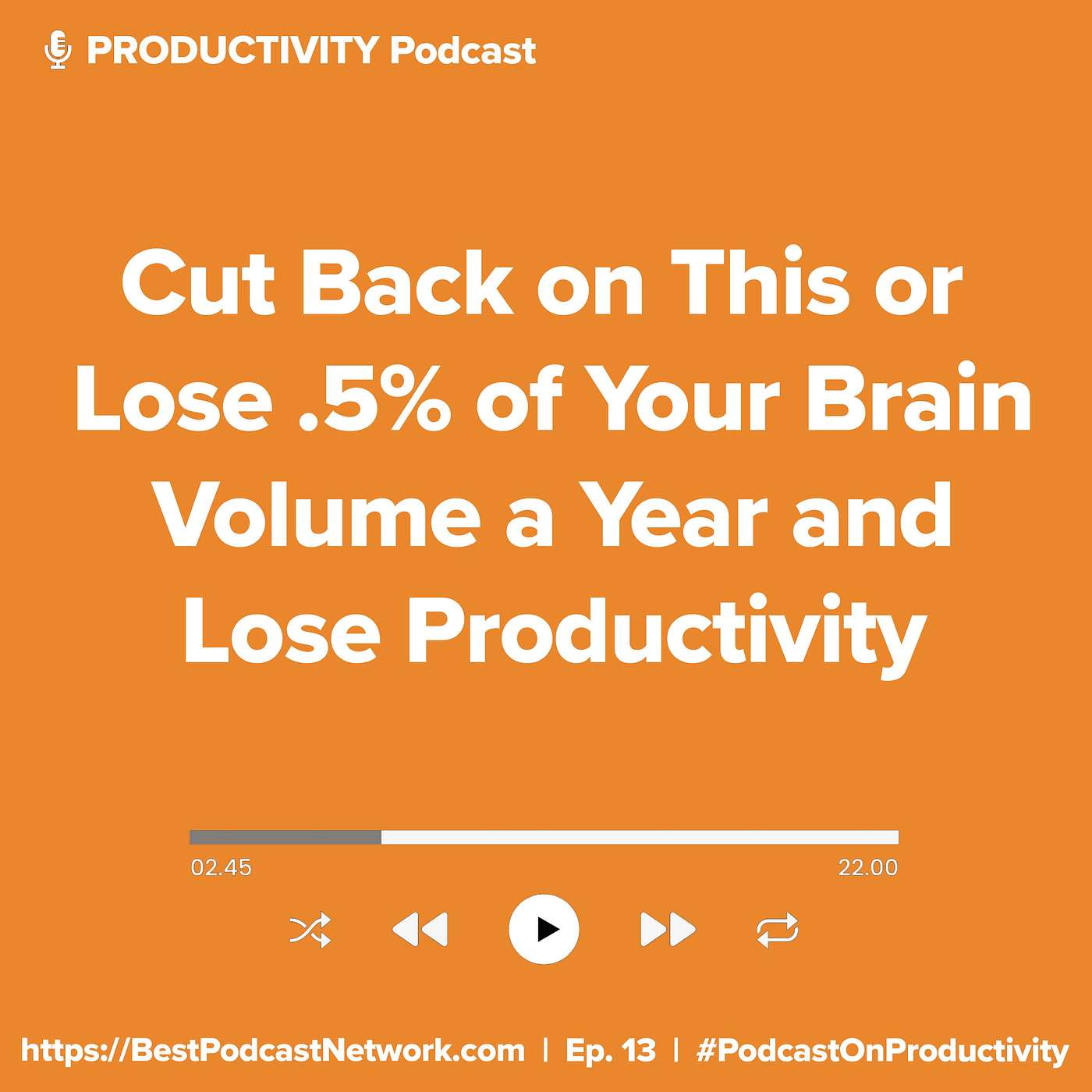 Cut Back on This or Lose .5% of Your Brain Volume a Year and Lose Productivity