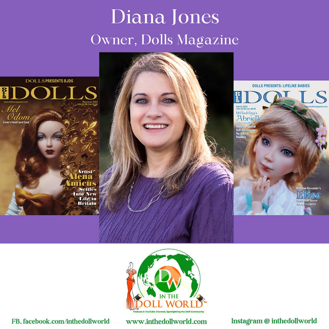 Magazine Leader, Diana Jones, Owner of Dolls Magazine