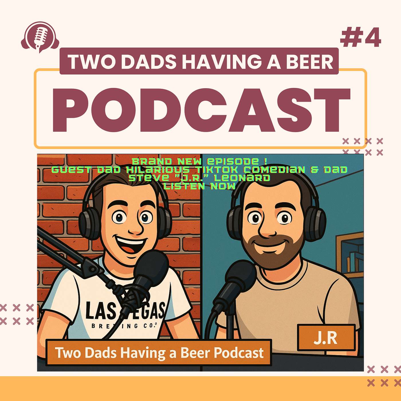 From Toe Stubs to TikTok: J.R.’s Journey of Faith, Fatherhood, and Fresh Starts, guest dad shares all on Two dads Having a beer