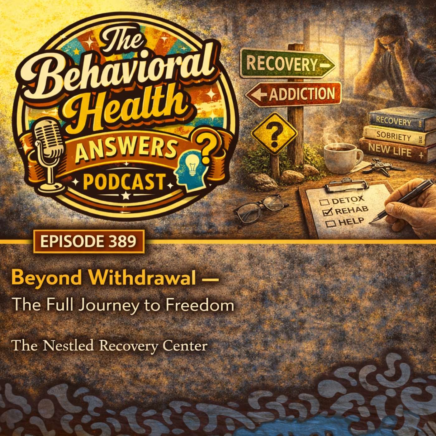 Episode 389: Beyond Withdrawal - The Full Journey to Freedom | The Nestled Recovery Center episode artwork
