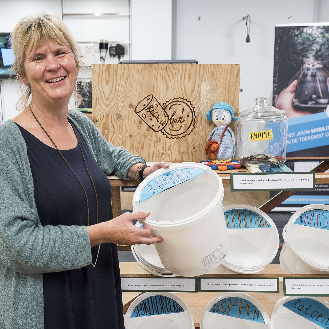 Jacqueline, onze duurzame doener: delen, ruilen en minder afval in het Groene Hart Jacqueline, onze duurzame doener: delen, ruilen en minder afval in het Groene Hart