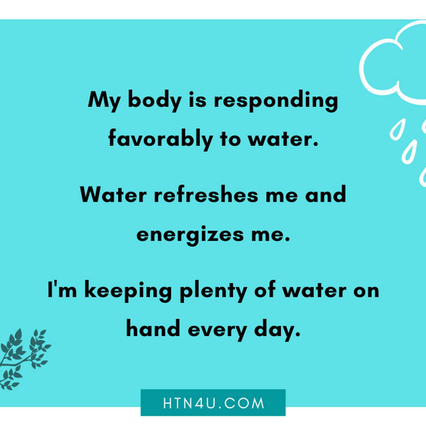 HTN4U Unlimiting Affirmations on Hydration #220