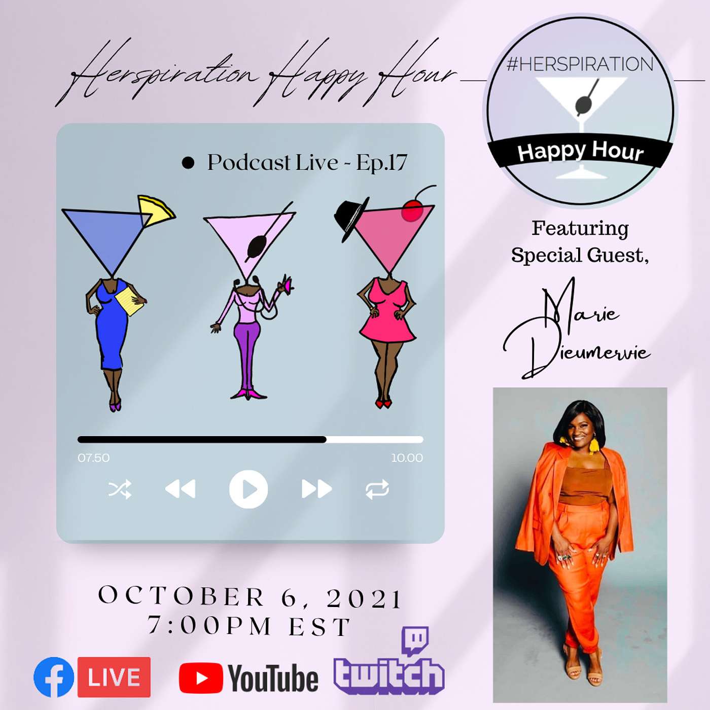 Herspiration Happy Hour Season 4, Episode 17, Good Touch, Bad Touch w/ Children's Book Author, Marie Dieumercie