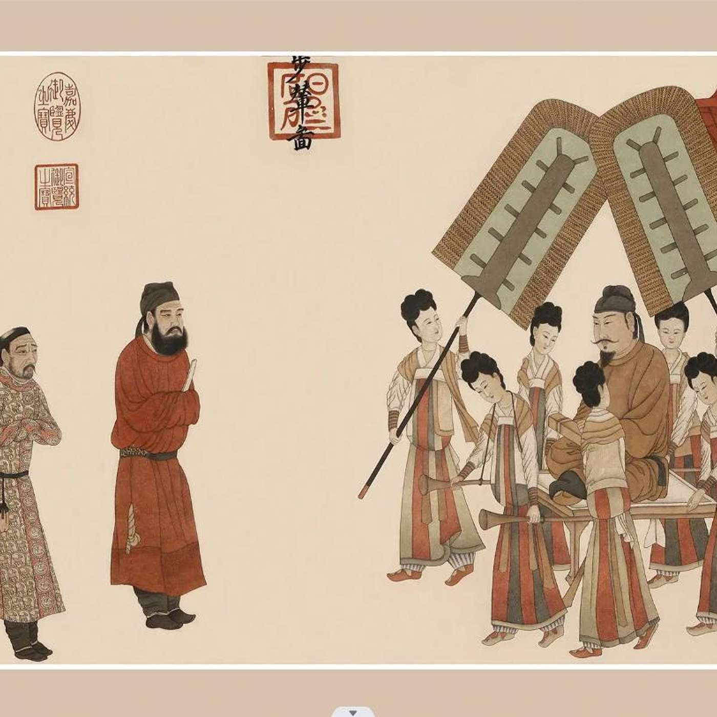 Bunian Tu: Emperor Taizong Receiving the Tibetan Envoy