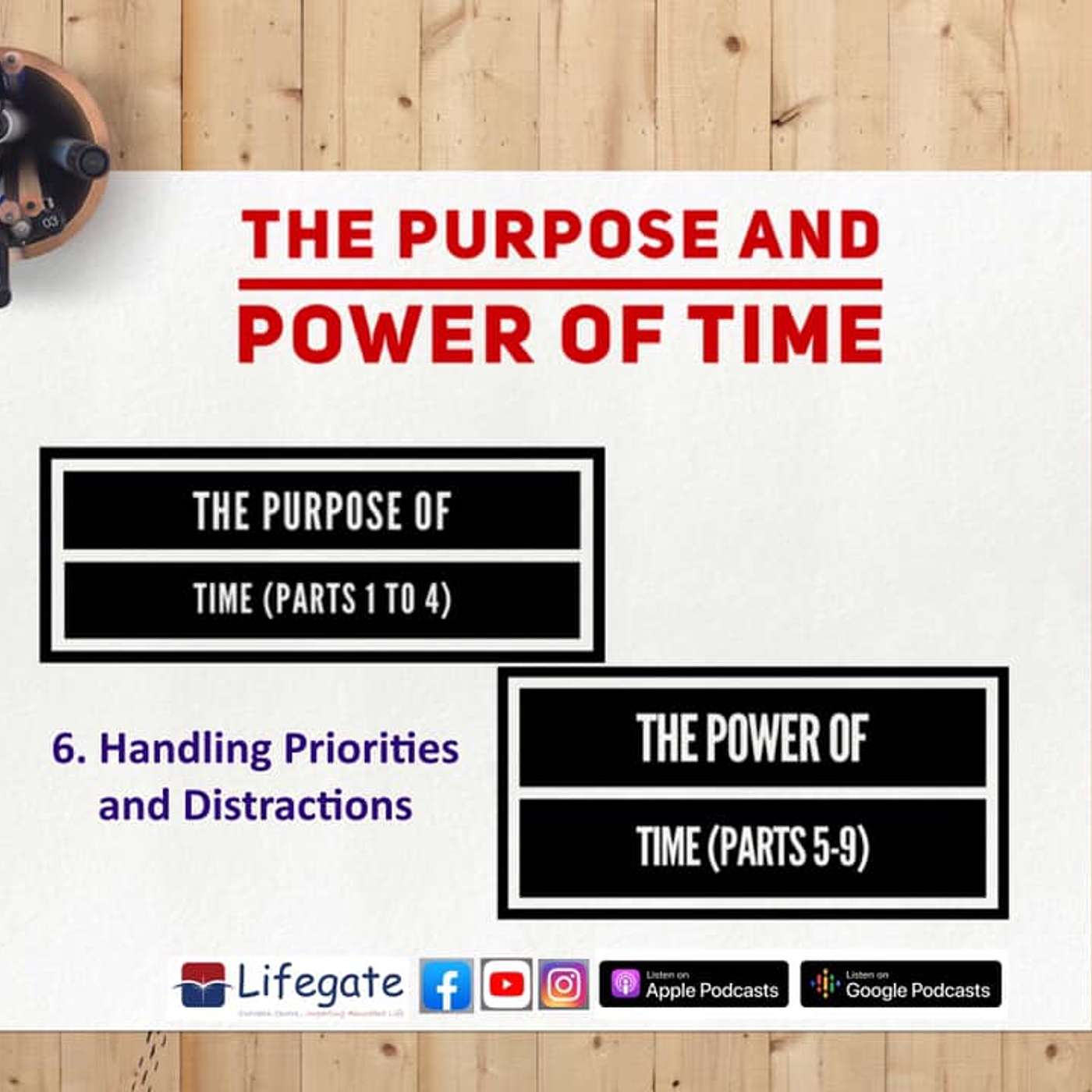 Handling Priorities & Distractions (The Purpose & Power of Time) - Lifegate Church - 8.8.21 episode artwork