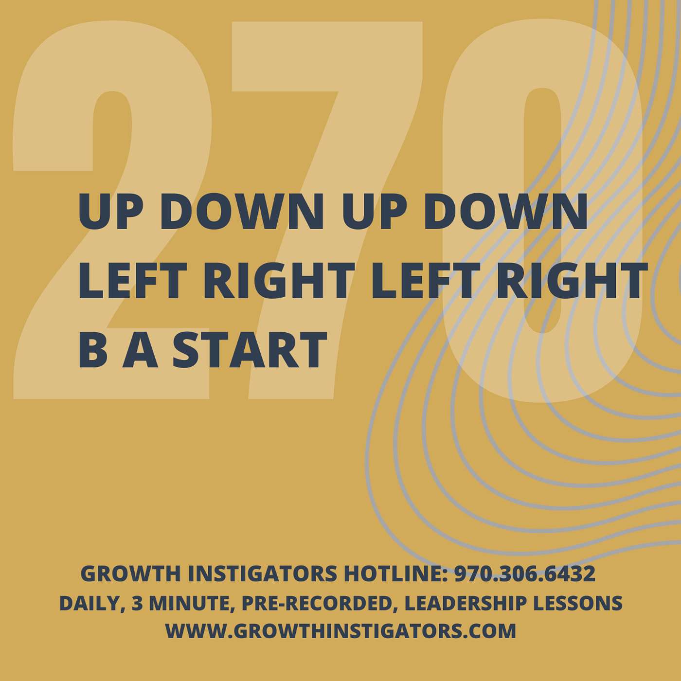 #270 up down up down left right left right B A START episode artwork