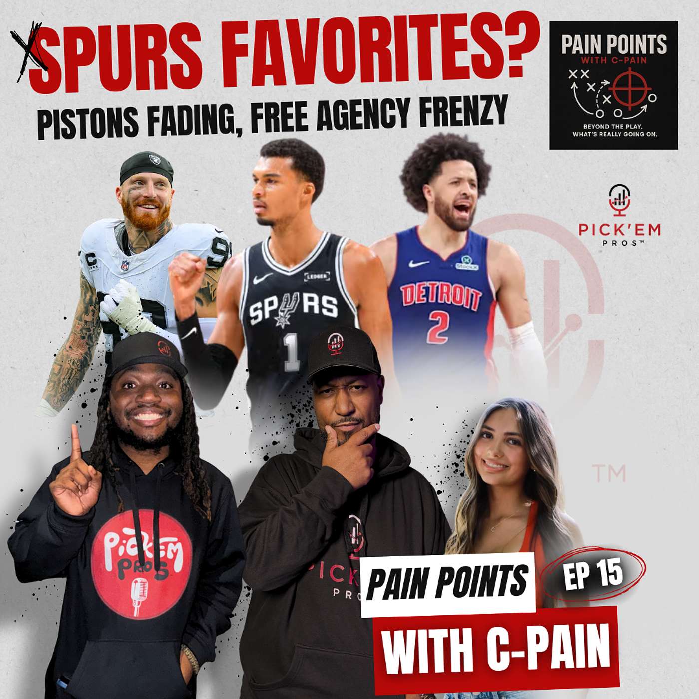Spurs Taking Over the West?! |Pistons Slump & NFL Free Agency Chaos - PAIN POINTS EP 15