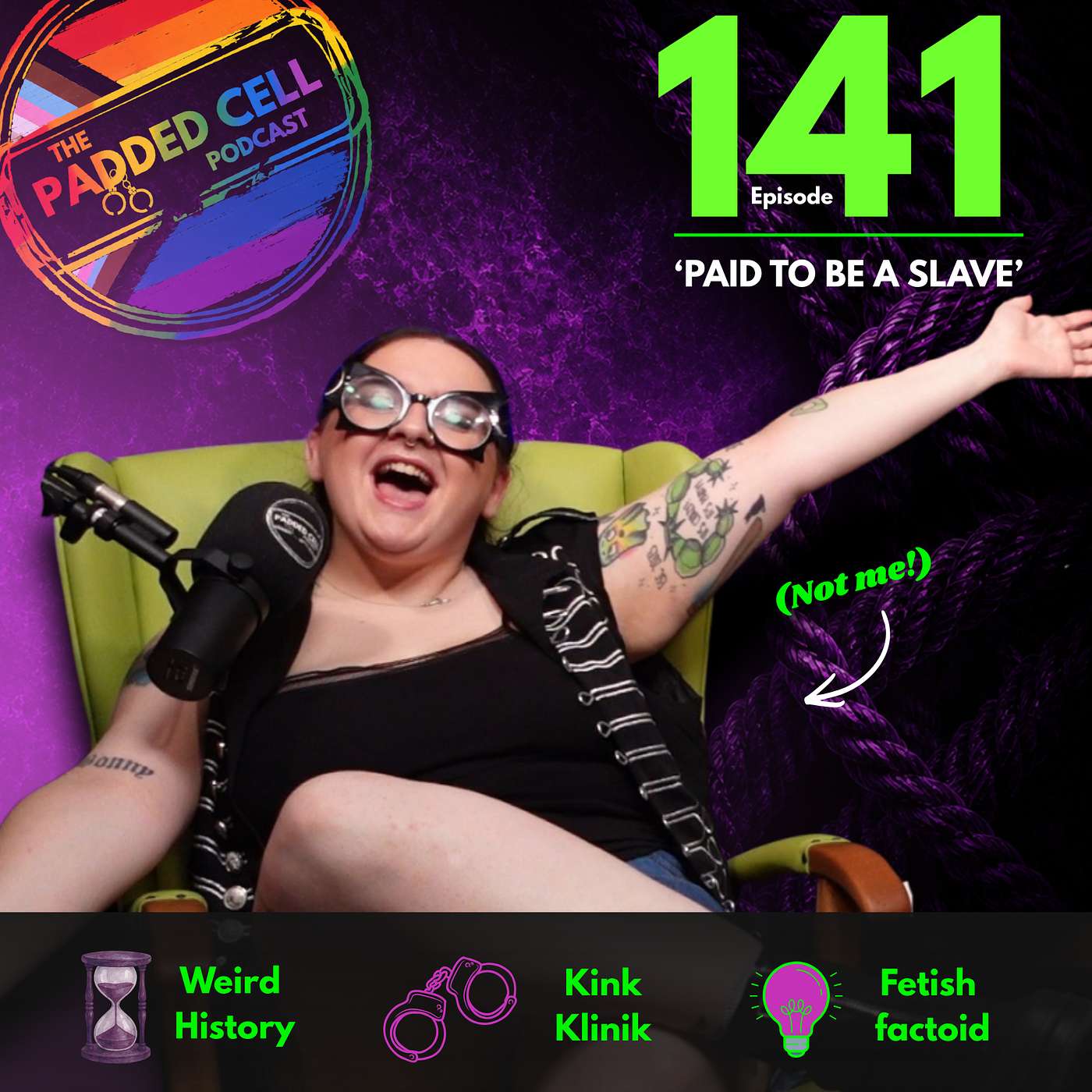 EPISODE 141 - 'Paid to be a BDSM slave' episode artwork