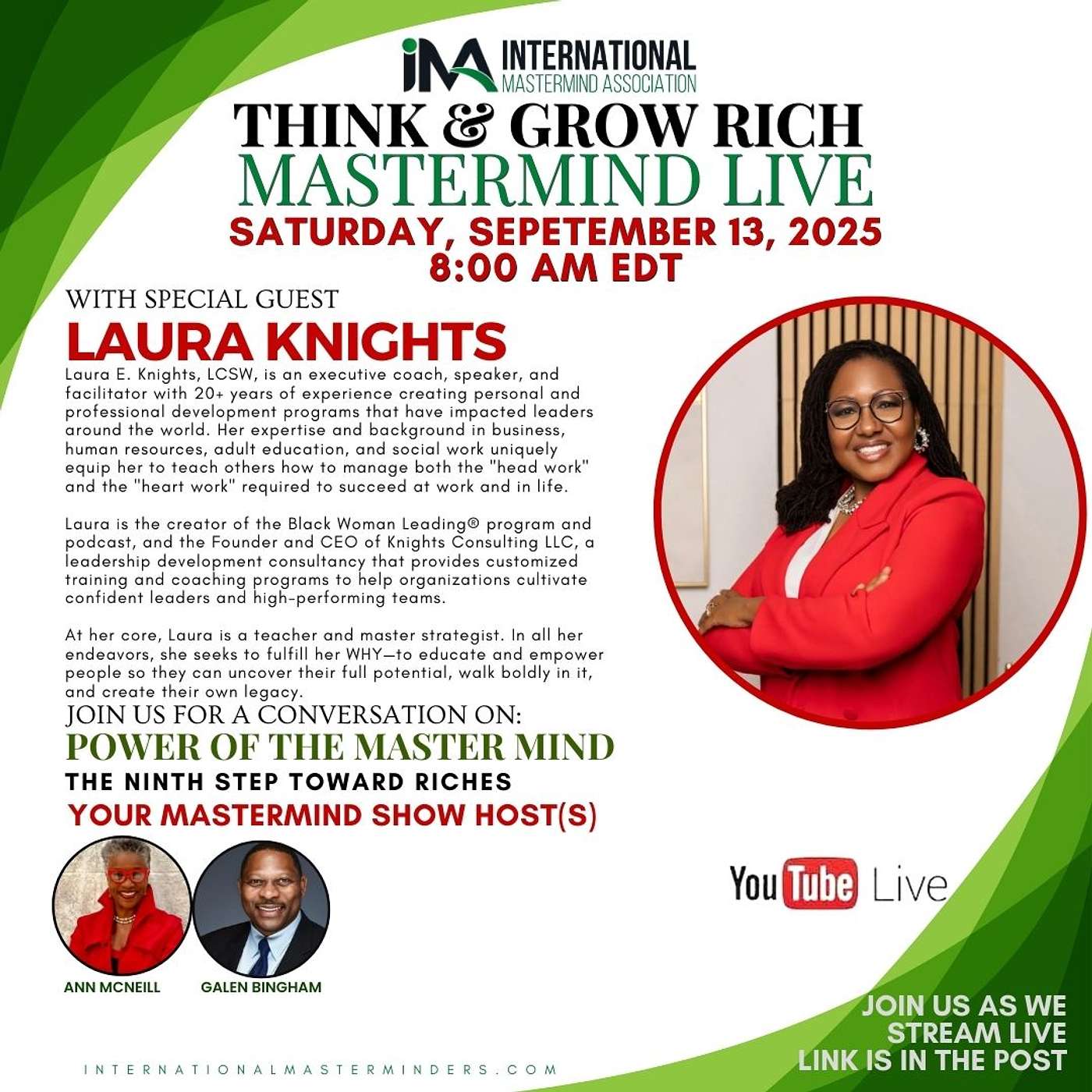 IMA Think & Grow Rich Saturday Show 09.13.2025 episode artwork
