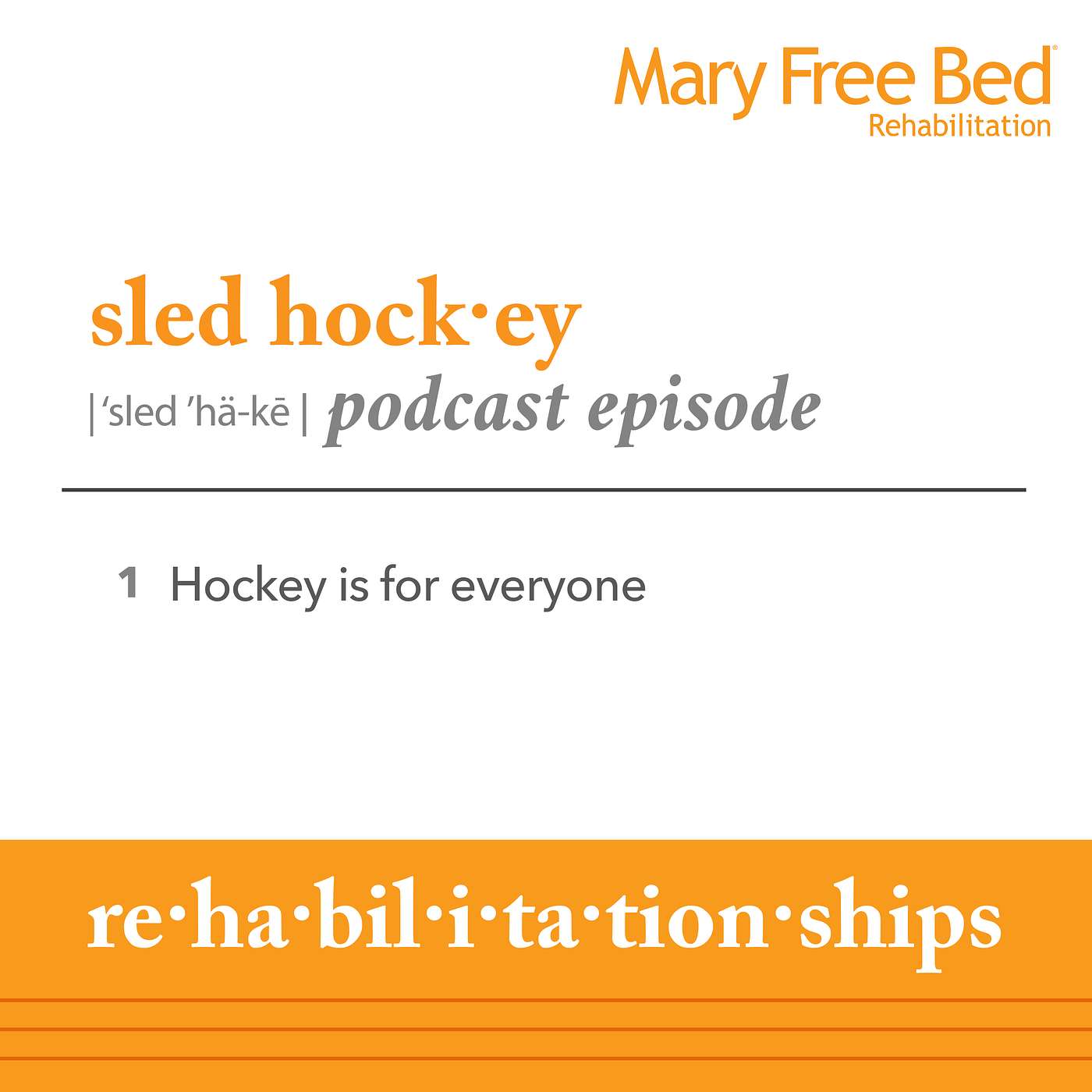 Sled Hock·ey - Hockey is for everyone