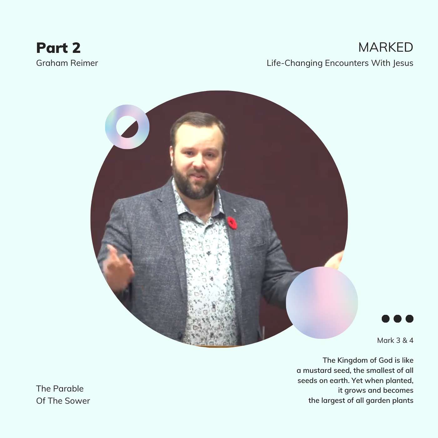 MARKED. Life-Changing Encounters With Jesus - Mark 3 & 4 - Graham Reimer