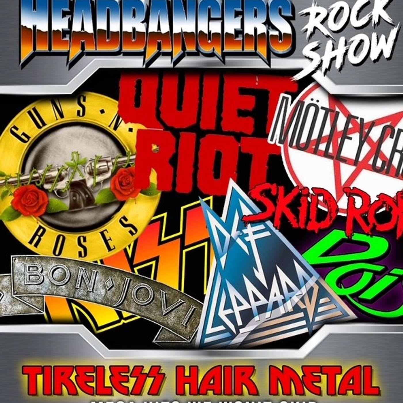 Tireless Hair Metal. Mega Hits-No Skip episode artwork