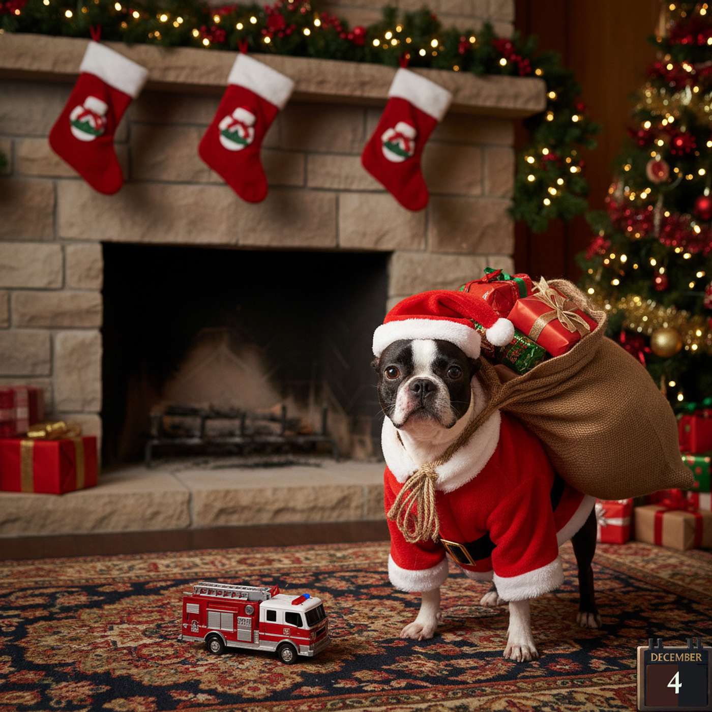 Boston Terrier Christmas