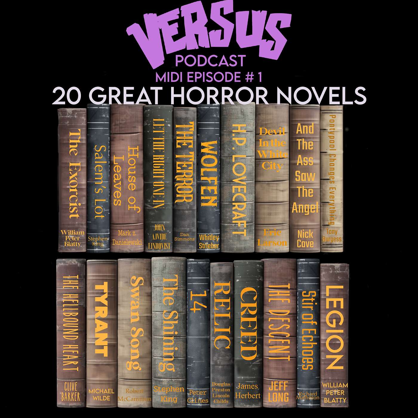 VERSUS : MIDI Episode # 1: 20 Great Horror Books