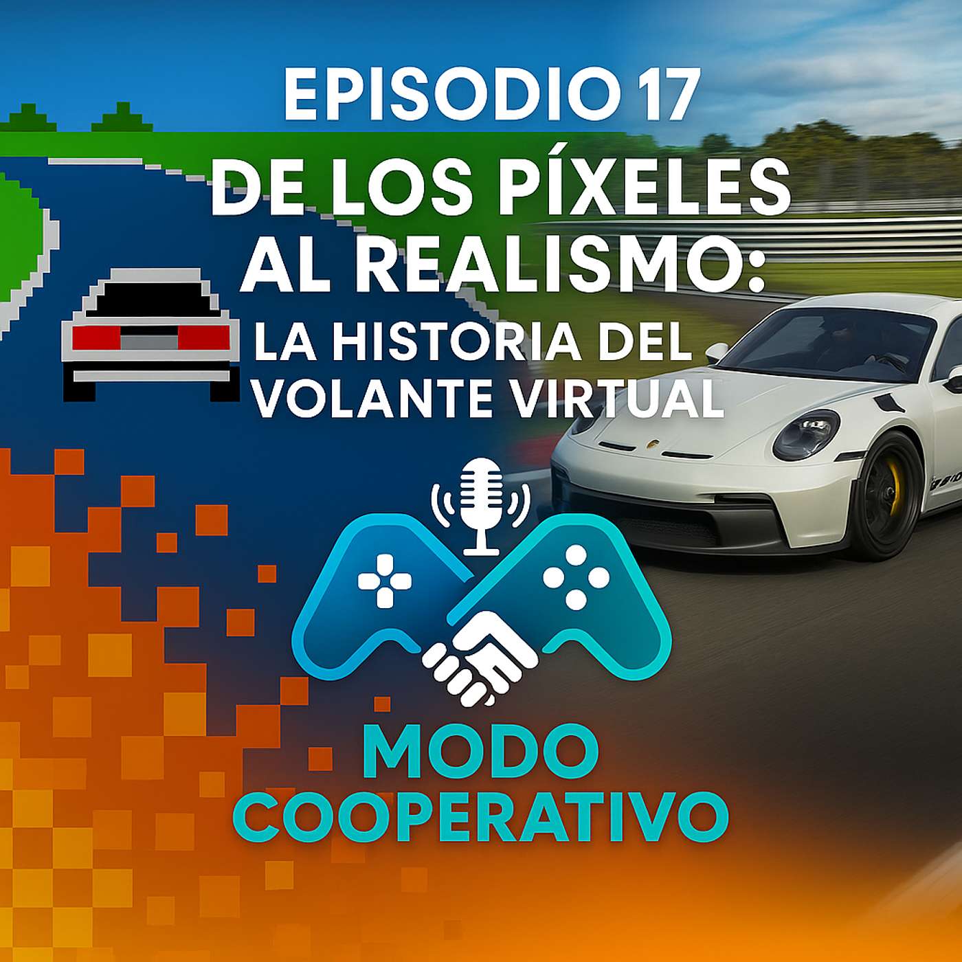 Episodio 17: Juegos de Coches!! De los píxeles al realismo: la historia del volante virtual episode artwork