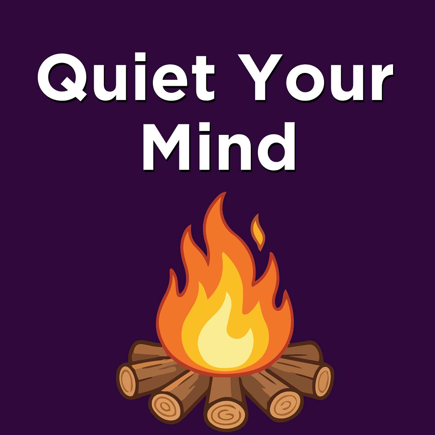 Quiet Your Mind Fast 🔥 Real Camp Fire + Distant Birds Sound 2Hr LOOP for Peacefulness + Relaxation