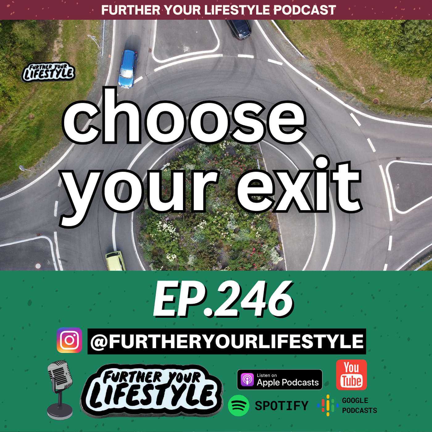 EP. 246 - The Roundabout Mentality! Stop Circling and Choose Your Exit | Further Your Lifestyle Podcast