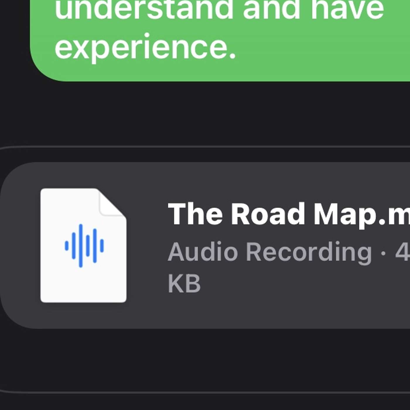 The Road Map.