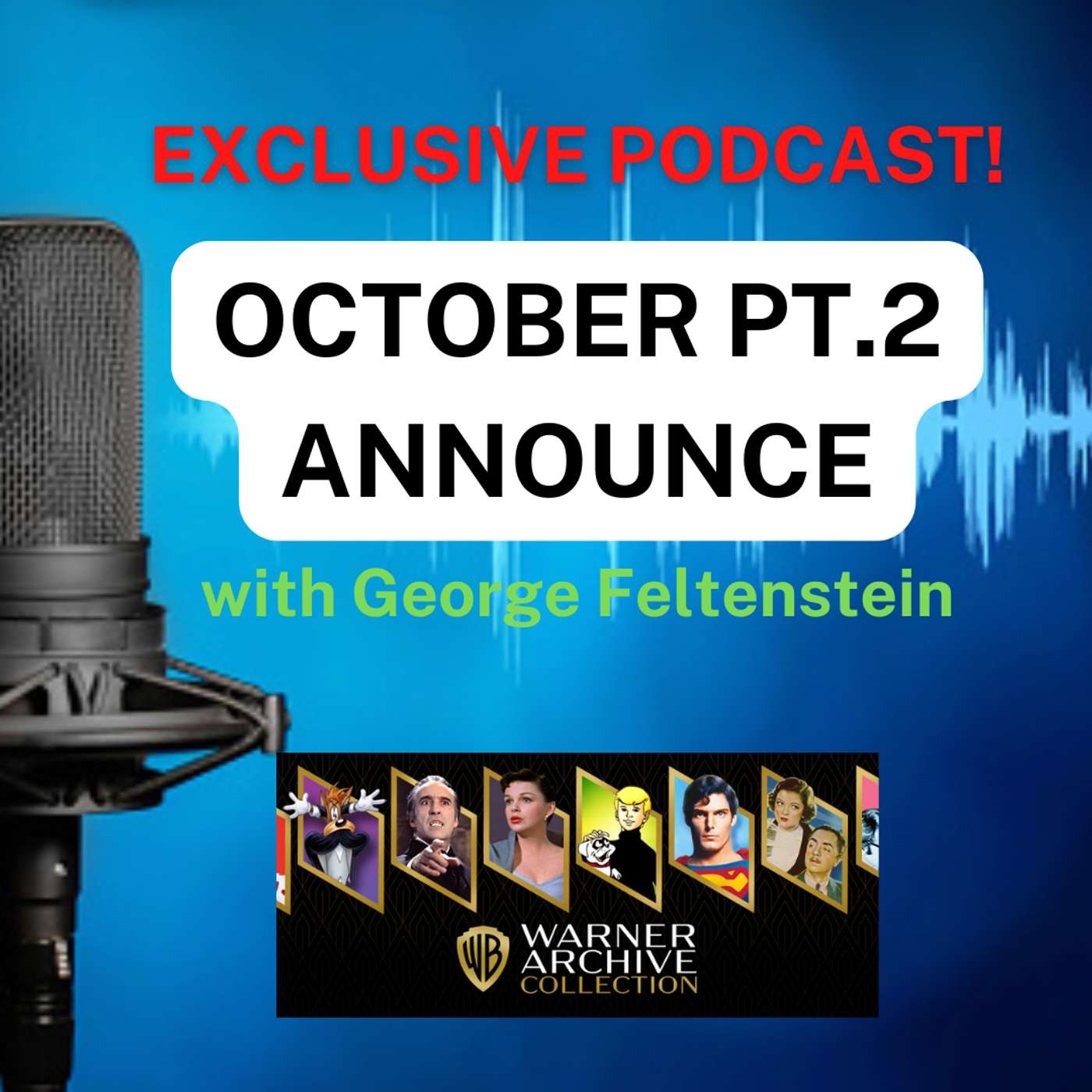 Warner Archive October Part 2 Announcement: 4 Classic Films Including a 3D Horror PLUS a 4K episode artwork