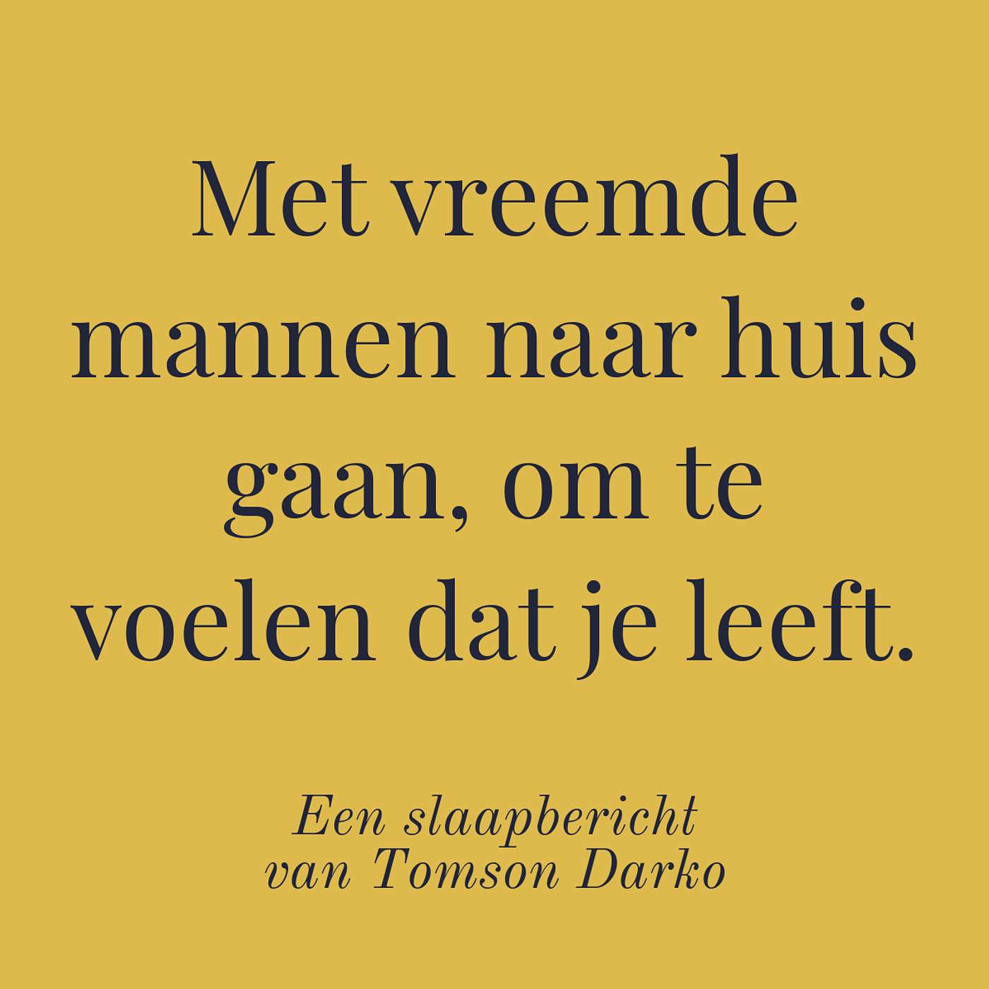 In slaap vallen met melancholie van Tomson Darko