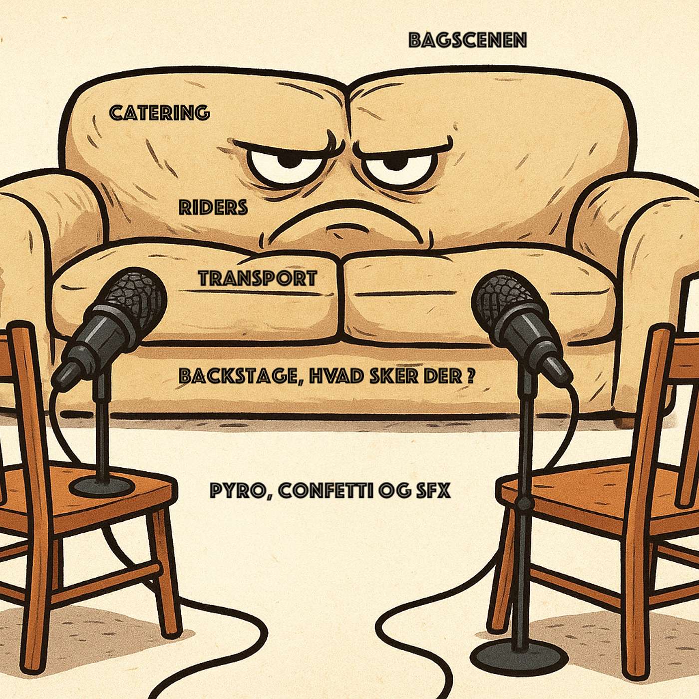 Bagscene - hvem må fylde mindst ? Bagscene - hvem må fylde mindst ?