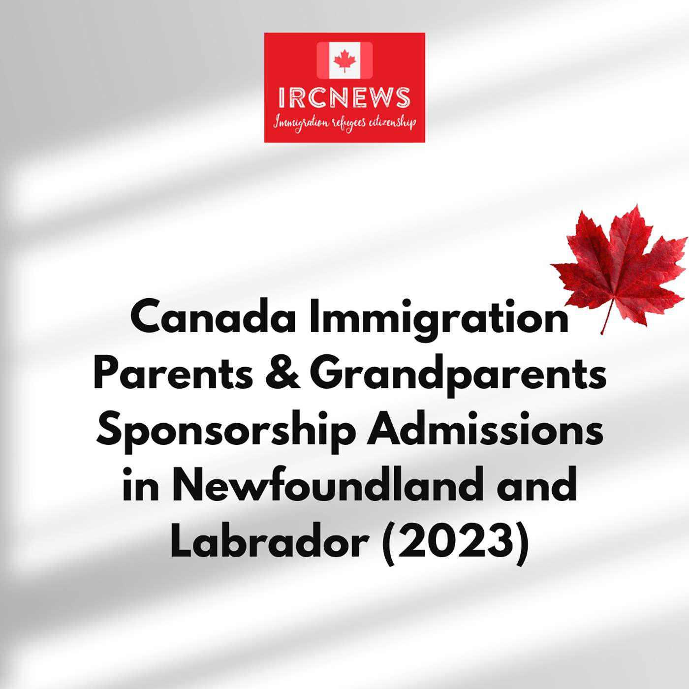 Canada Immigration Parents & Grandparents Sponsorship Admissions in Newfoundland and Labrador (2023) episode artwork