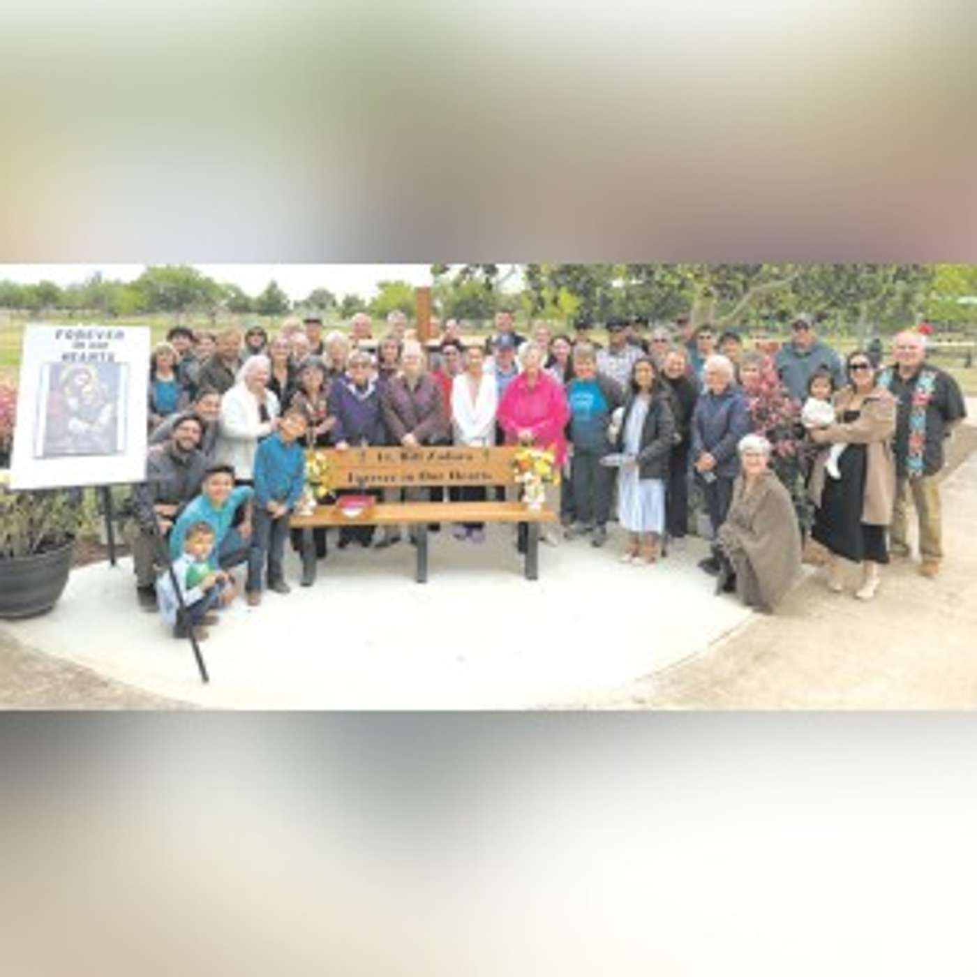 St. Hedwig community honors Fr. Bill with memorial bench episode artwork