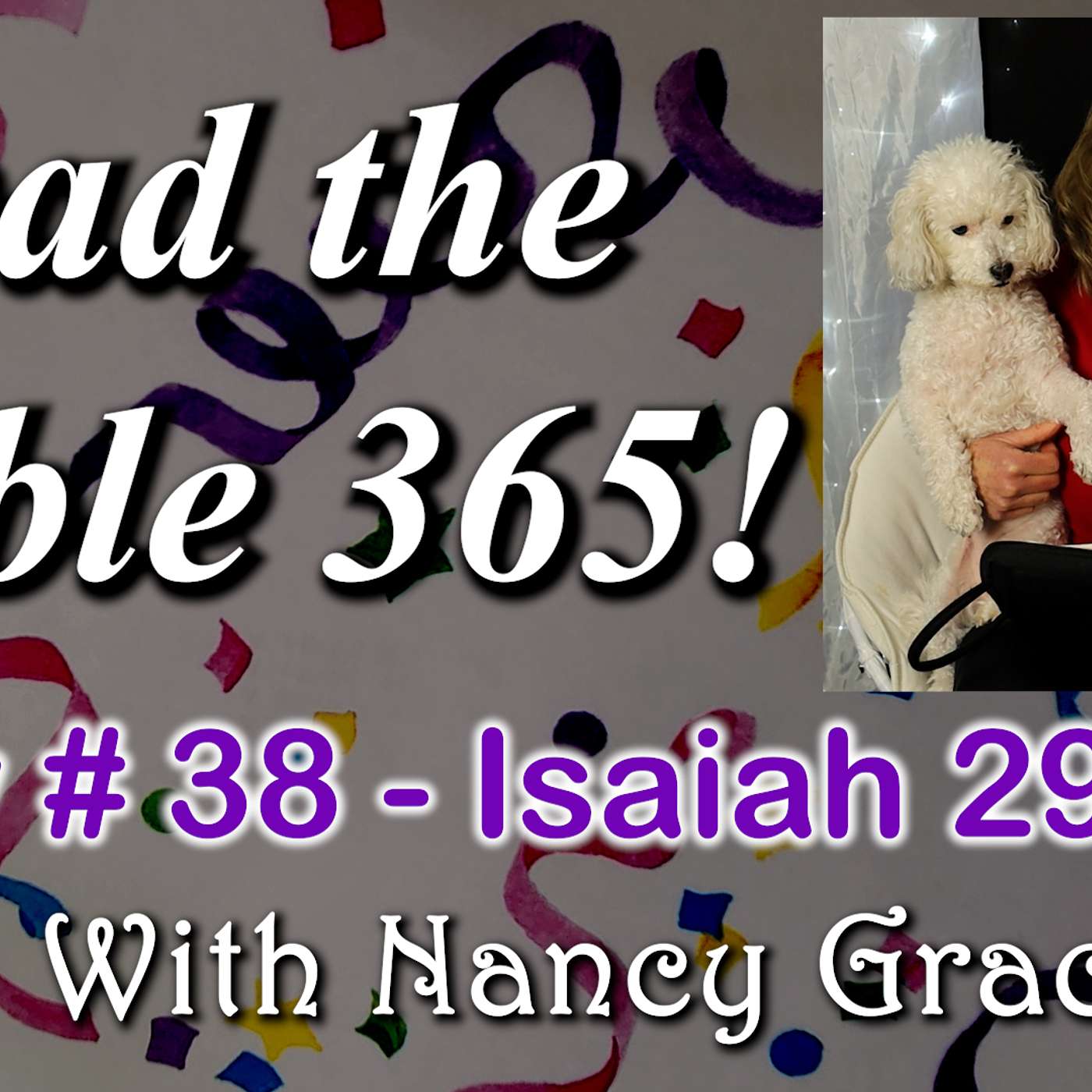 Bible 365 Day #38 with Nancy Grace Joy using The Variety Plan!  Isaiah 29-33  Read the Bible in a Year  #Isaiah29 , #Isaiah30 , #Isaiah31 , #Isaiah32 ,  #Isaiah33 , episode artwork