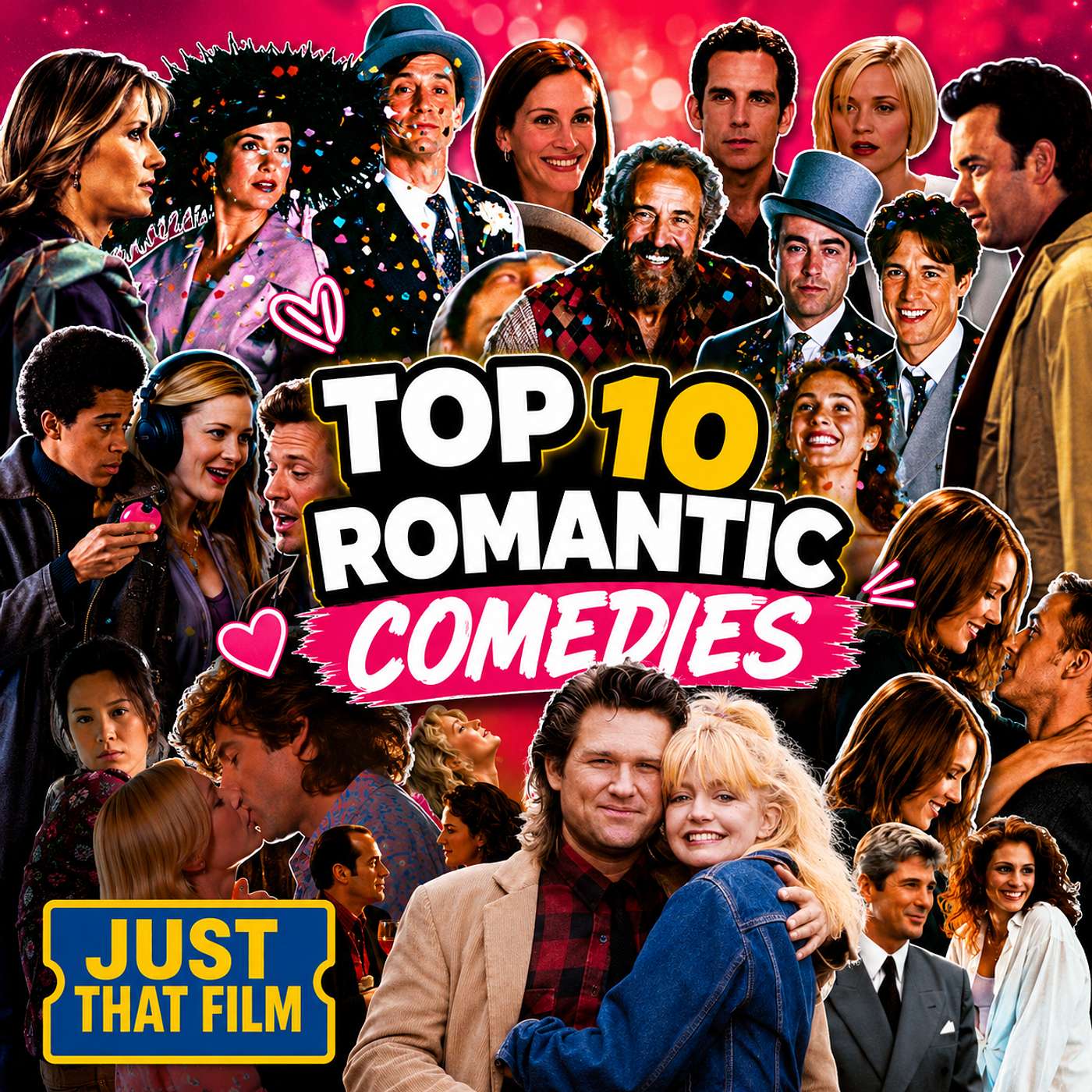 Top 10 Romantic Comedies Ranked | The Greatest Rom-Coms of All Time | Just That Film Podcast
