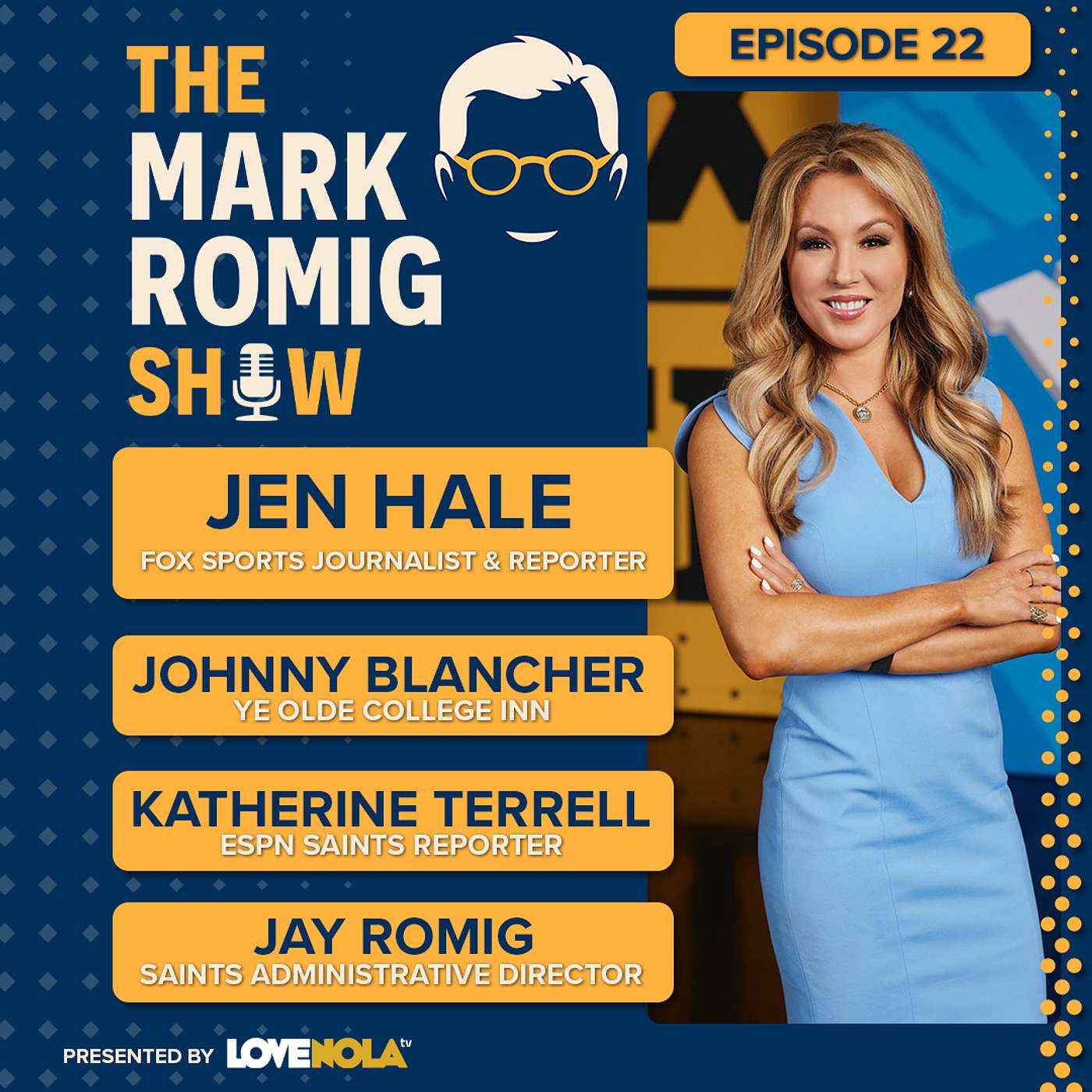 FOX Sports’ Jen Hale, Johnny Blancher, ESPN’s Katherine Terrell & Jay Romig on Saints, New Orleans Icons and Game Day Memories episode artwork