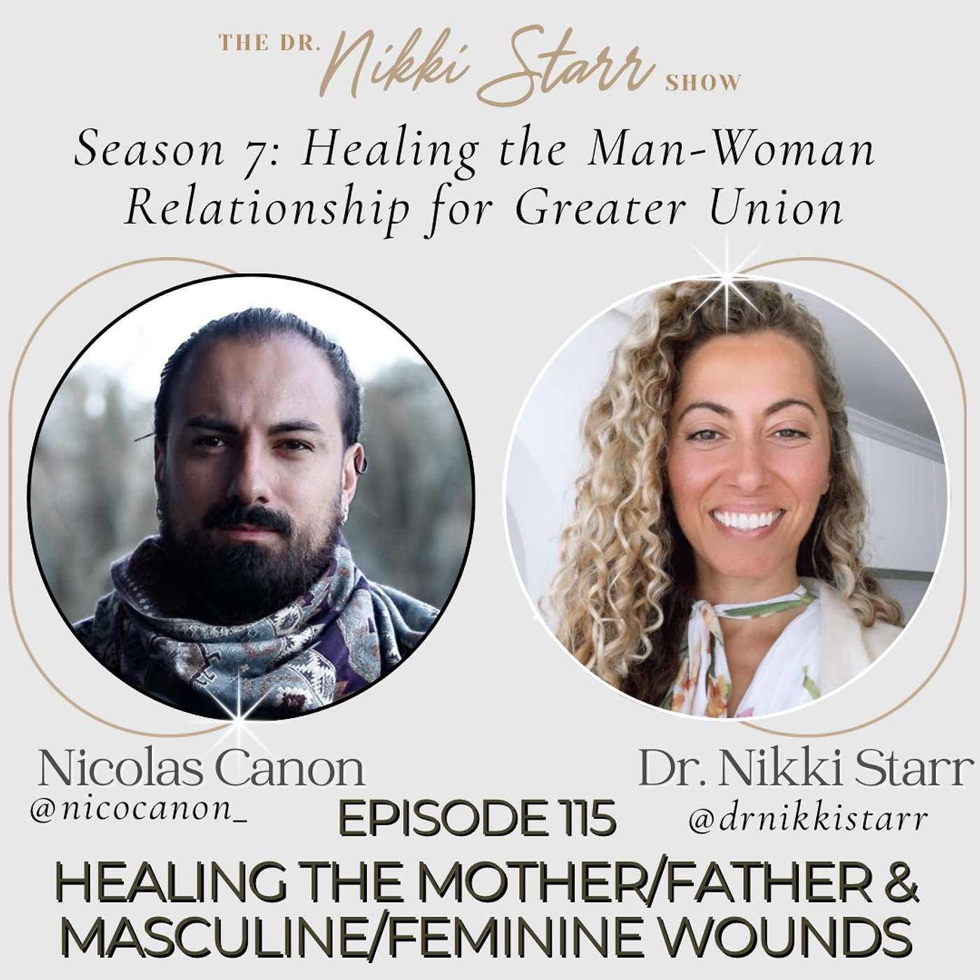 EPISODE 115: HEALING YOUR RELATIONSHIP WITH YOUR MOTHER/FATHER & MASCULINE/FEMININE DYNAMICS FOR GREATER UNION WITH NICOLAS CANON