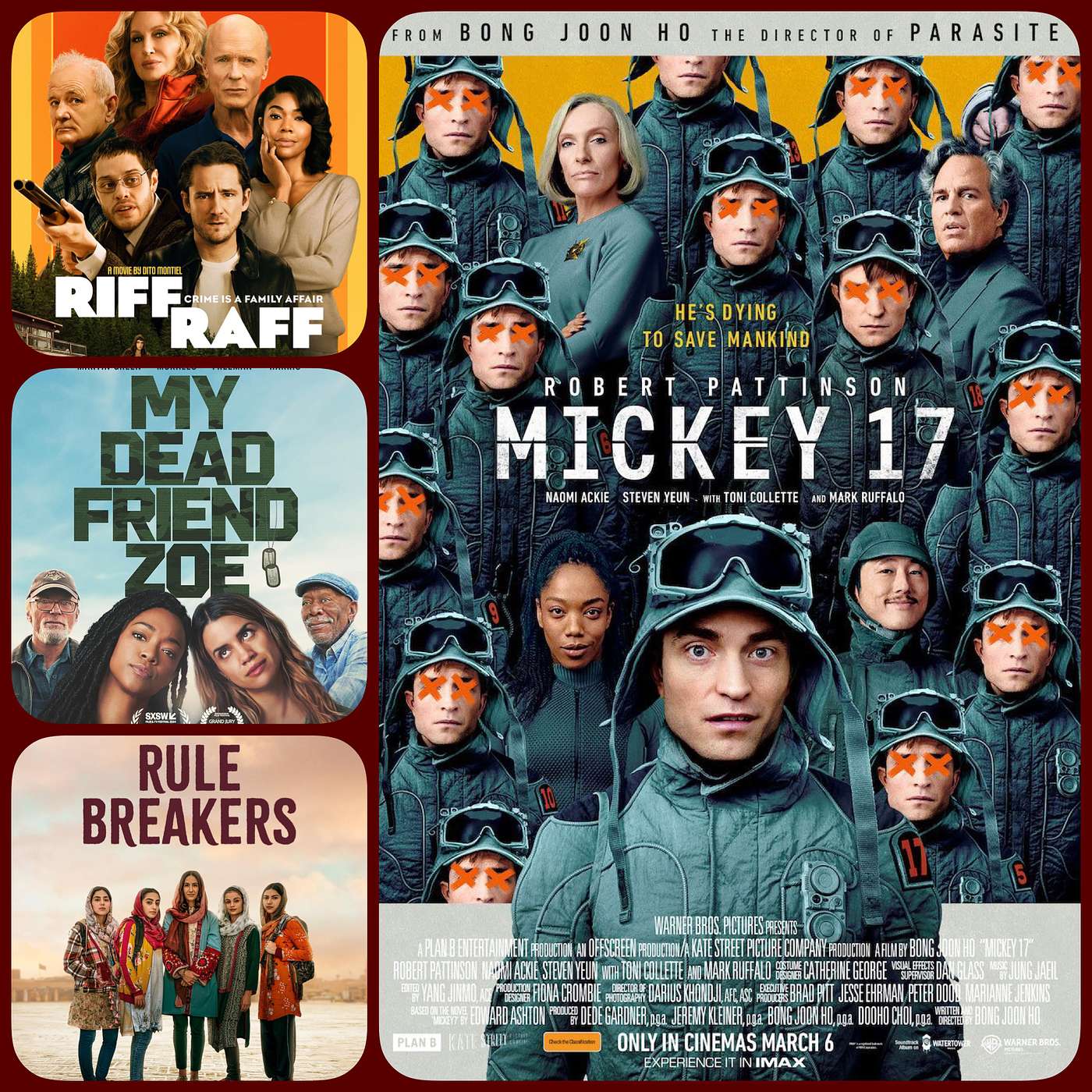 Episode 222 - Mickey 17, Riff Raff, My Dead Friend Zoe, Rule Breakers episode artwork