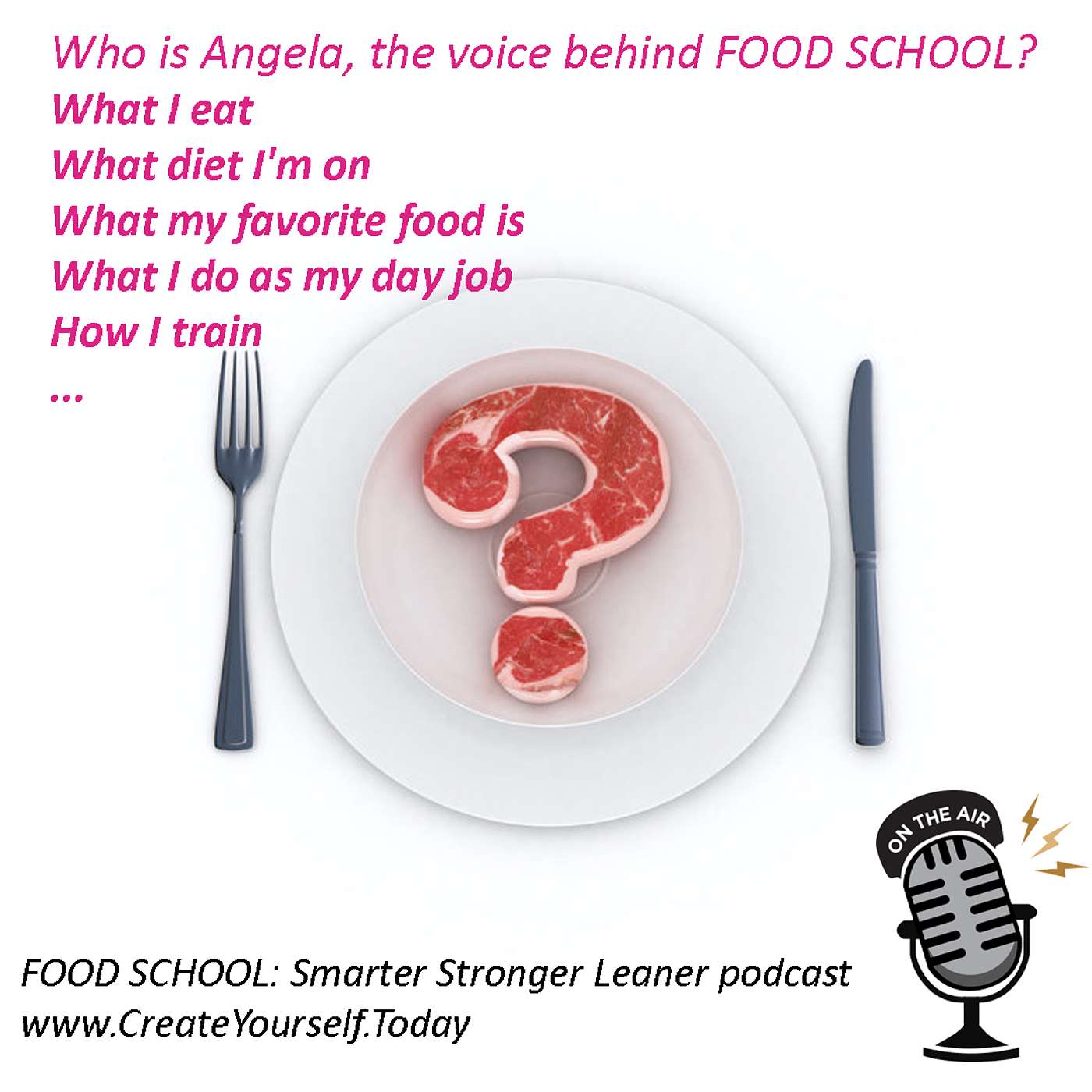 Who's Angela Shurina? The voice behind FOOD SCHOOL. How does Angela eat, train, and lose fat?