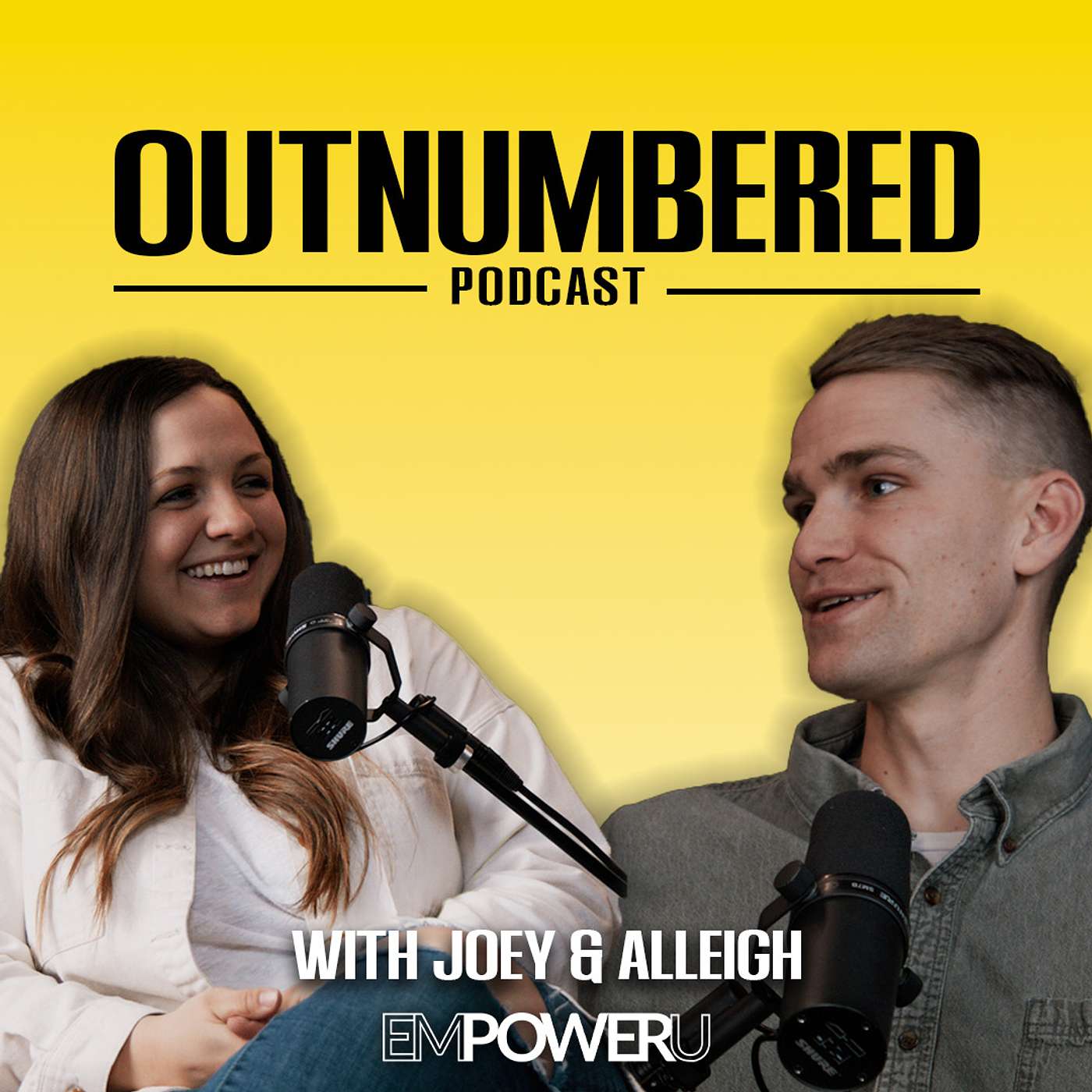 The Outnumbered Podcast with Joey and Alleigh podcast artwork