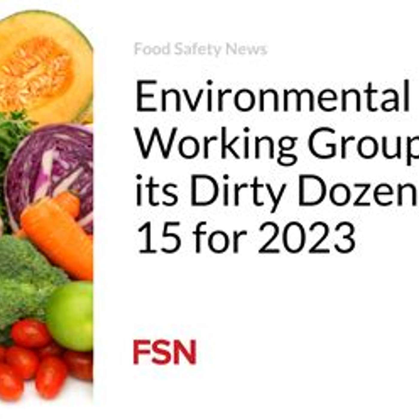 Dirty Dozen /Clean Fifteen episode artwork
