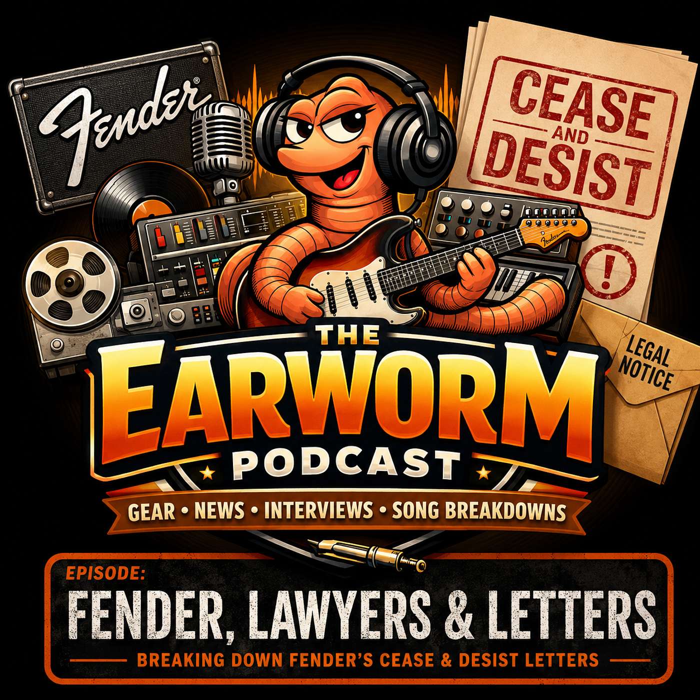 The Earworm Podcast - Episode 9 Can Fender Copyright Cool? episode artwork