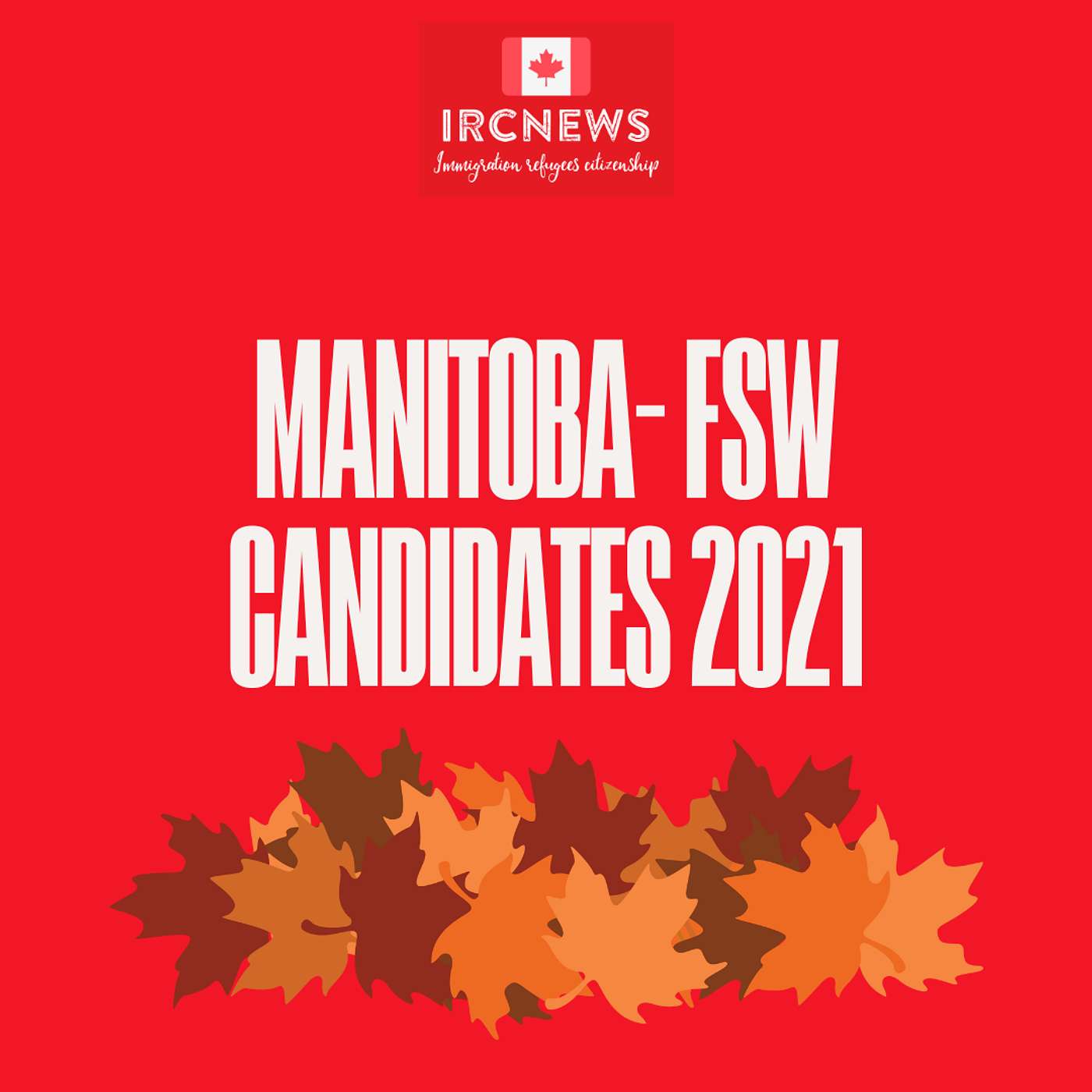 Canada Immigration Total FSW Express Entry Candidate selection for the province of Manitoba in 2021