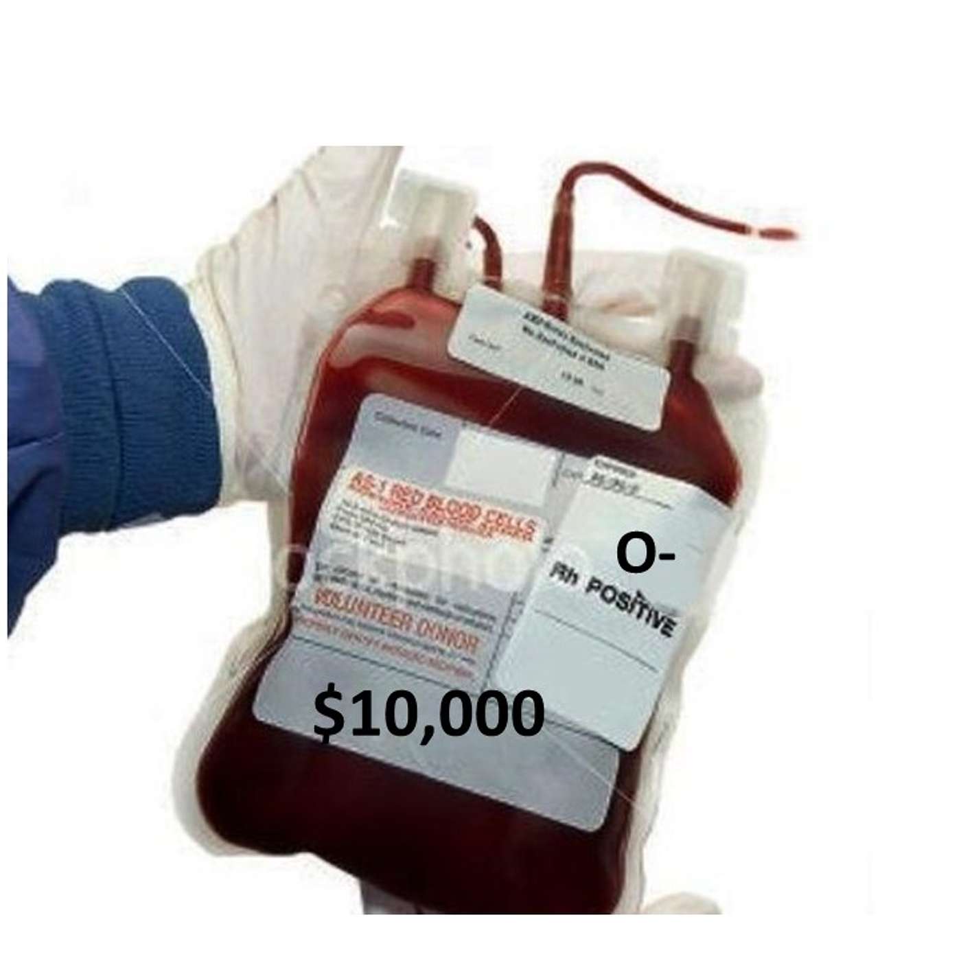 $10,000 for one pint of UNTAINTED blood