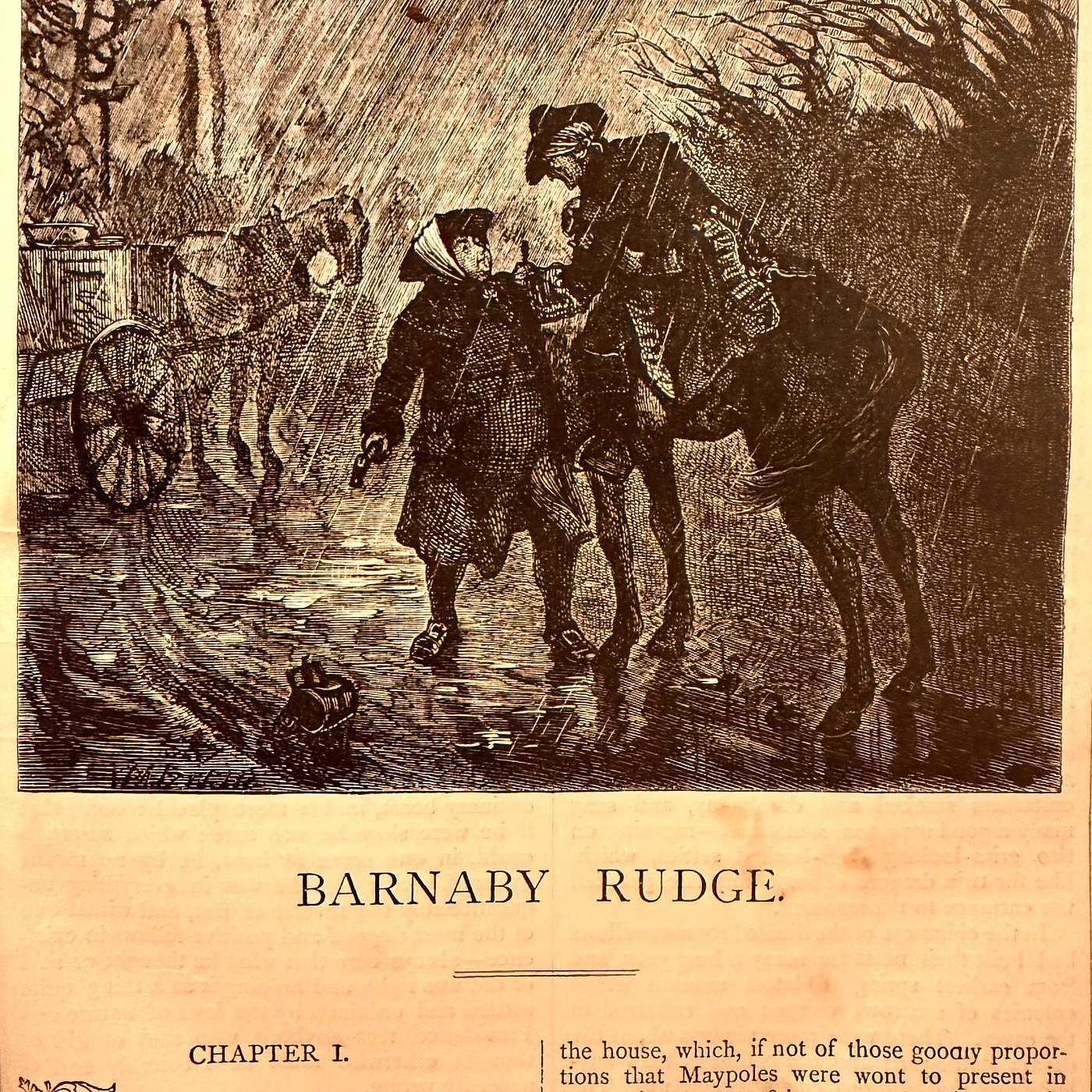 We begin Barnaby Rudge; and are reminded by John Clare ‘O thus while musing wild, I’m doubly blest//My woes unheeding and my heart at rest