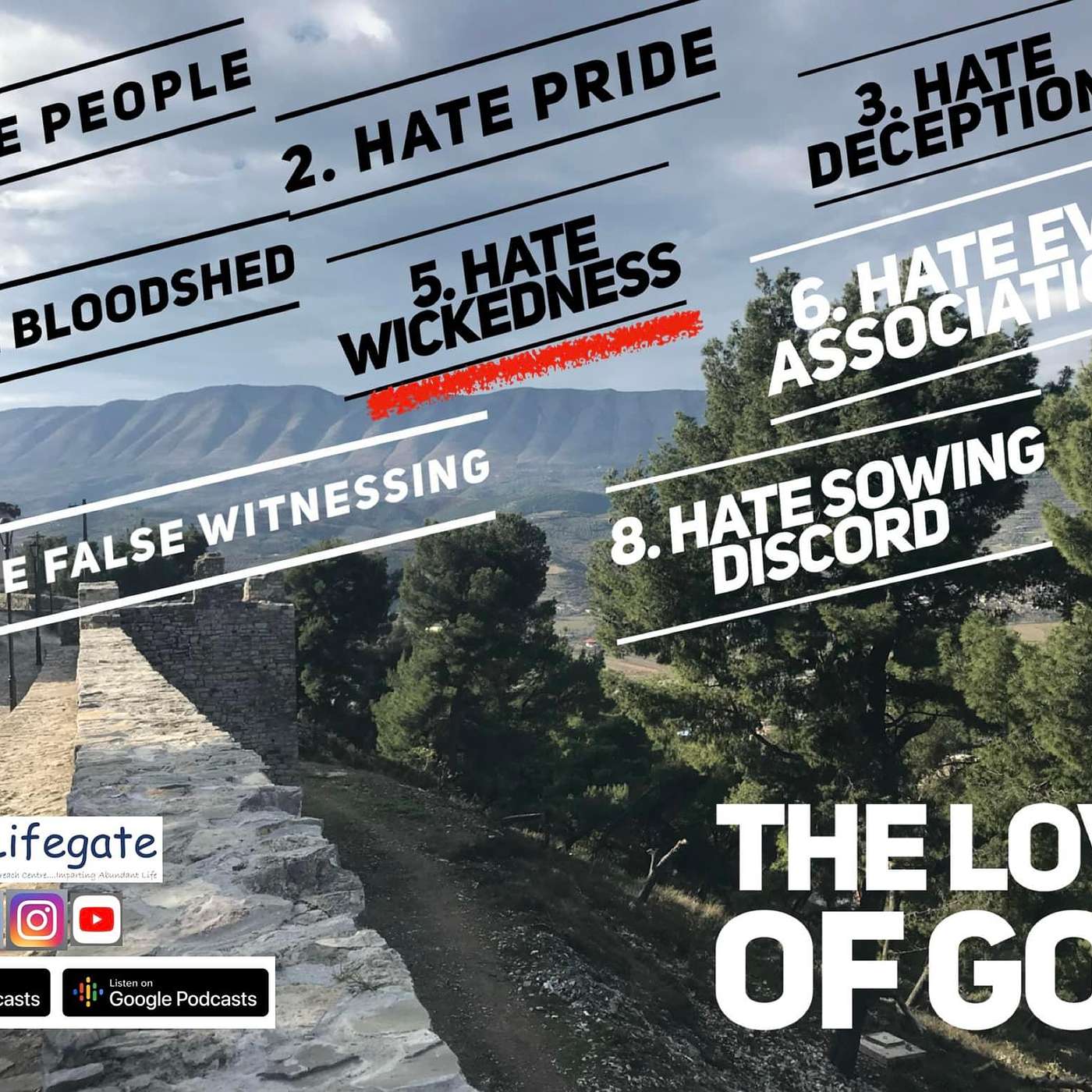 Power to Hate Wickedness  - Lifegate Church - 6.3.22 episode artwork